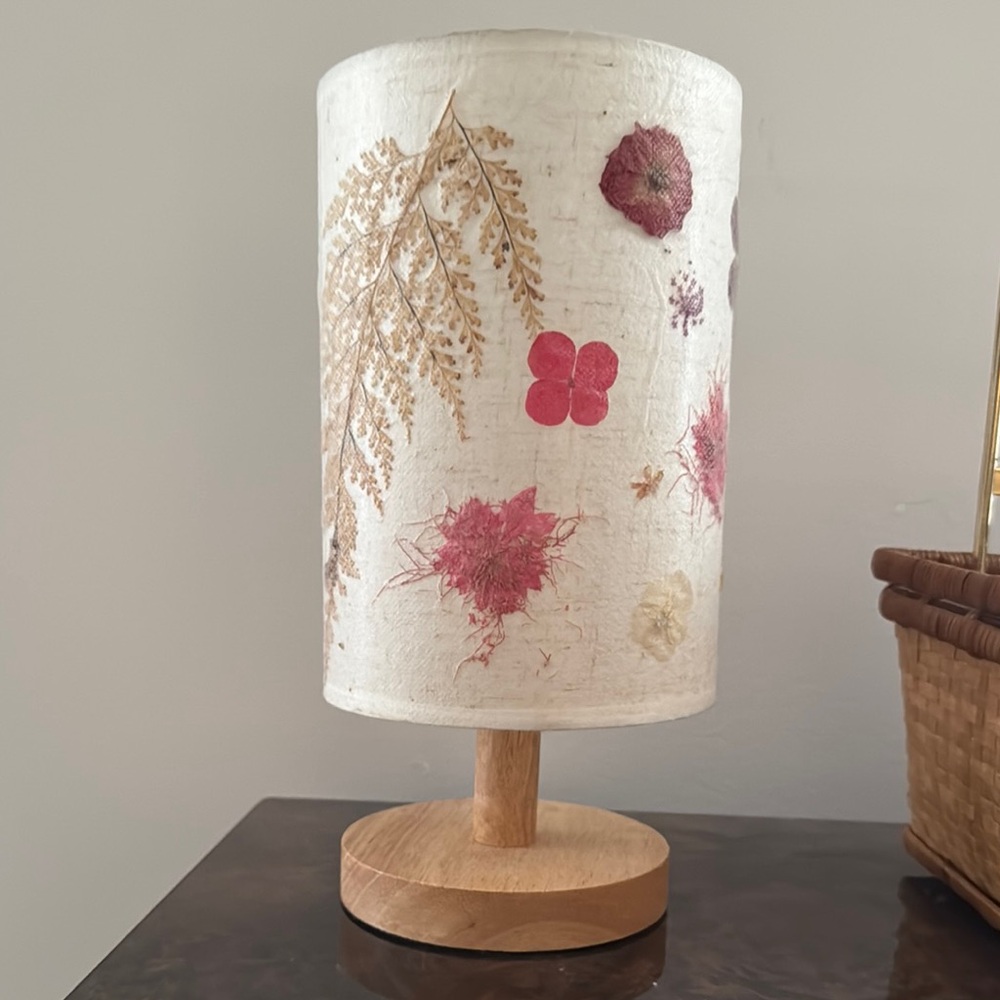 Cream and Pink Botanical Accent Decor